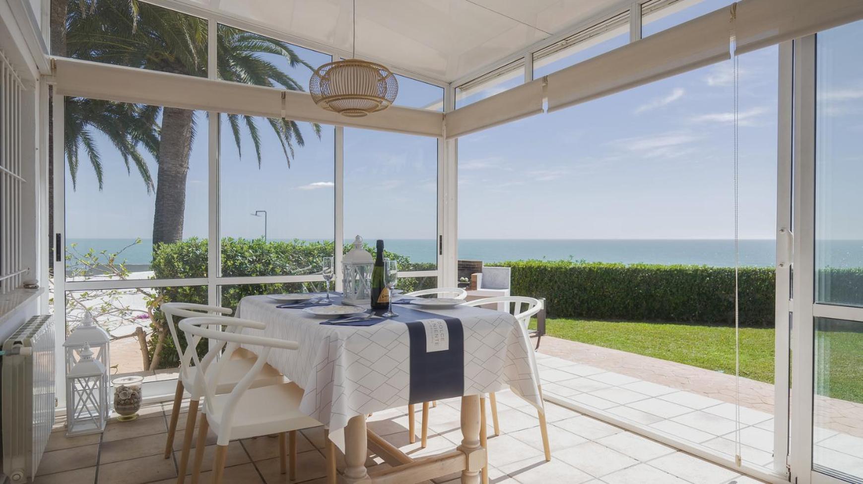 Casa Vesalia A 1A Linea De Mar Con Aa Y Wi-Fi. Villa Vinarós Kültér fotó